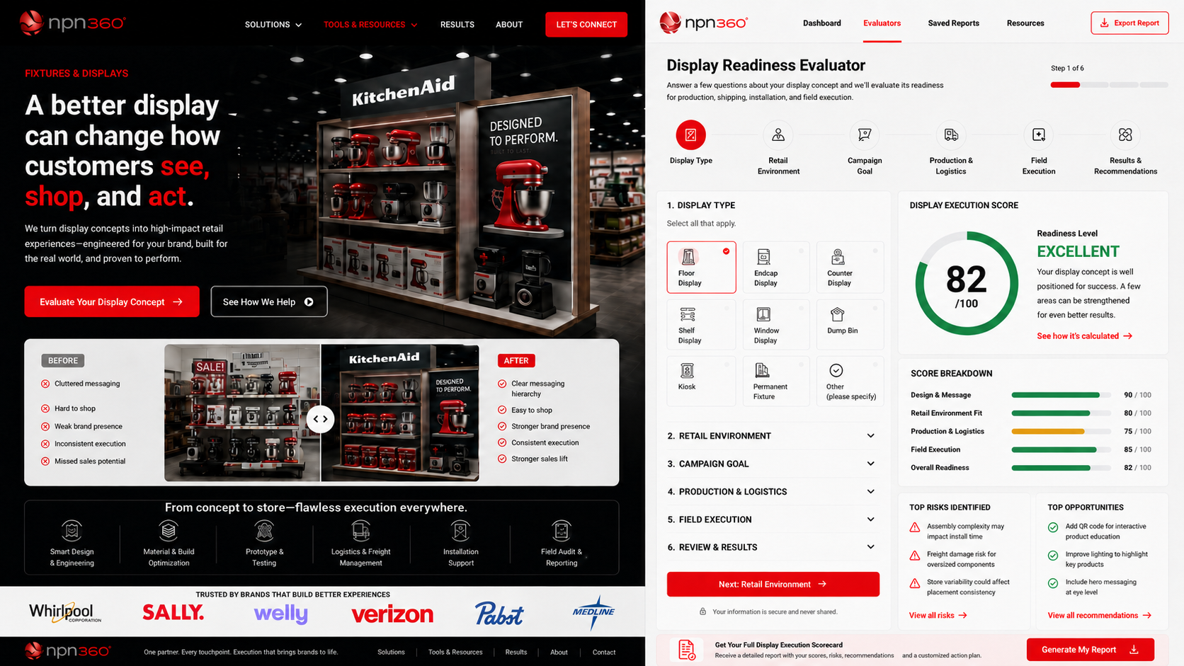 Retail display readiness concept and evaluator preview