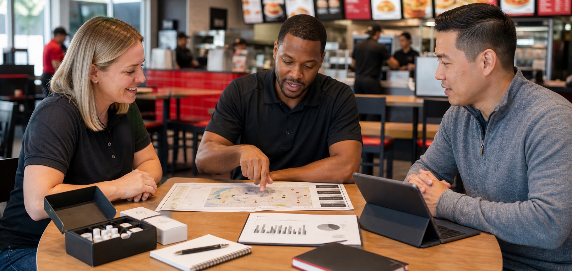 Restaurant team planning a low-risk pilot
