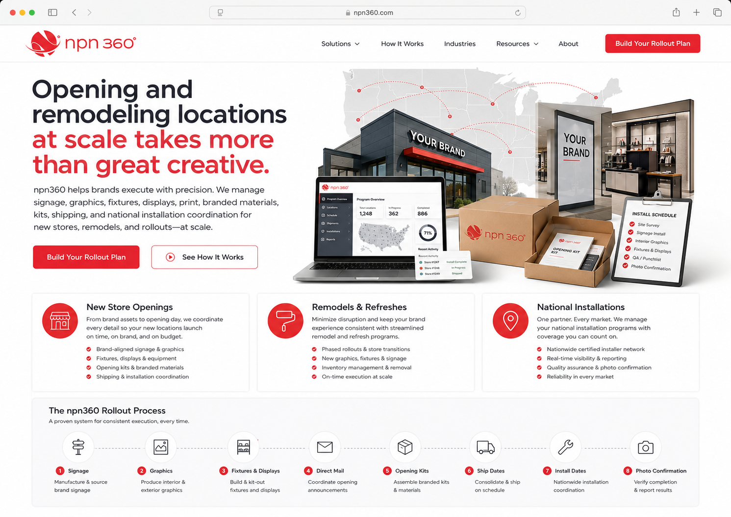 New location and remodel execution planning